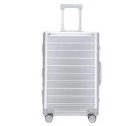 Durable Suitcase for Women Classic Aluum Frame Bright Color Suitcase with Lock No Zipper with Spinner Silent Wheels Retro Suit Case,A-20