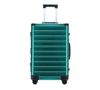 Durable Suitcase for Women Classic Aluum Frame Bright Color Suitcase with Lock No Zipper with Spinner Silent Wheels Retro Suit Case,B-29