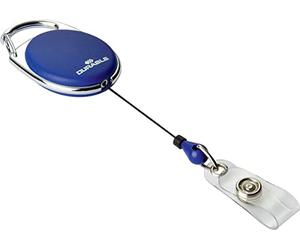 DURABLE Supporto Identità Stile Supporto blu spingendo pulsante pulsante a discesa832407