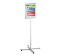 Durable Supporto per informazioni OUTDOOR A3, incl. 2 tasche magnetiche impermeabili, resistenti alle intemperie e stabilizzate UV, antracite/grigio, 502957
