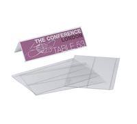 Durable Targhette da tavolo in PETP, altezza x larghezza 61/122 x 210 mm, confez
