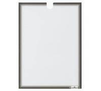 Tasca porta documenti adesiva Durable formato A4 grigio antracite in conf. 5 pz