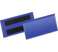 DURABLE - Tasche per identificazione con bande magnetiche blu f. To esterno mm. 113x5- inserto 100x38mm cf. 50 - 174107
