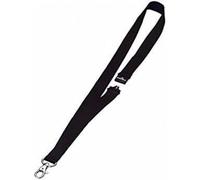 Durable Textile Lanyard 20 mm Black Pack of 10 Necklaces Includes Safety Rel