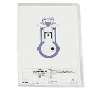 Durable Transparent Document Pockets A4 Rigid Plastic Wallet with Thickness of