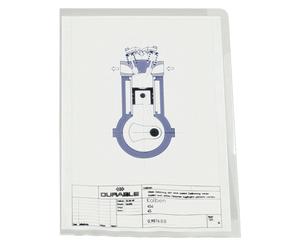 Durable Transparent Document Pockets A4 Rigid Plastic Wallet with Thickness of