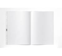 Durable Transparent Punched Pocket A3 Landscape Punched Document Wallet with T