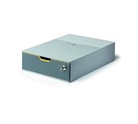Durable Varicolor 1 Safe Cassettiera con Serratura, giallo, 760127 | Plastica ABS, modulo a 1 cassetto per A4 e oggetti, 280 x 95 x 356 mm, impilabile, piedini antiscivolo