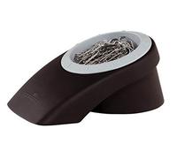 Durable Vegas Paper Clip Holder with 100 Paper Clips - Black/Grey