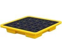 DurabPlastic S - Pallet di raccolta a tenuta stagna, per piccoli contenitori, capacità di carico 33,5 x 33,5 x 5,5 cm, ideale per la sicurezza sul lavoro