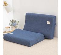 DurabSwap 1 paio di federe in morbido cotone, comode federe per y schiuma, cuscini in lattice, ideali per casa, hotel, ospedale, comfort per il sonno, piccolo plaid grigio 40 x 60 cm, 2 pezzi