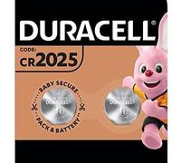 DURACELL 2025 - Batteria Bottone al Litio 3V, con Tecnologia Baby Secure