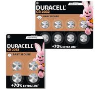 Duracell - 2032, Batteria Bottone al litio 3V, confezione da 12, con Tecnologia Baby Secure per l'uso su chiavi con sensore magnetico, bilance, elementi indossabili DL2032/CR2032