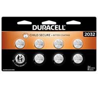 Duracell 2032 - Batterie al litio da 3 V, rivestimento giallo che scoraggia la deglutizione, confezione da 8