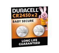 Batteria Duracell al litio, pila a bottone, CR2450, 3V blister (confezione da 2)