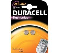 Duracell Batterie Specialistiche 357/303 all’ossido di argento da 1, 55V (confezione da 2) (SR44 / V357/ V303 / SR44W / SR44SW), adatte all'uso in orologi, calcolatrici e dispositivi medici