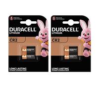 Duracell - 4 batterie al lito Ultra Photo DLCR2 3 V, 2 confezioni da 2 batterie