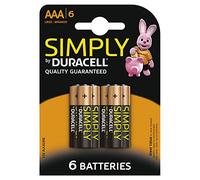 Duracell - 6 Pile alcaline Simply AA, confezione da 6