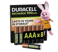 DURACELL AAA Batterie Ricaricabili (Confezione da 8) 1.2V 900 mAh NiMH Pre