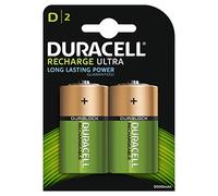 Duracell - Accumulatori NiMH Blister x2 D Ultra 1,2 V 3000 mAh