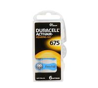 30 batterie per apparecchi protesi acustiche DURACELL ACTIVAIR mod. 675 blu PR44