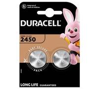 Batteria Duracell al litio, pila a bottone, CR2450, 3V blister (confezione da 2)