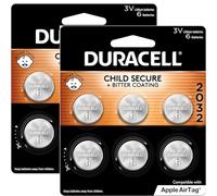 DURACELL Batteria al litio 2032, confezione da 12 pezzi, caratteristiche di sicurezza per bambini, compatibile con Apple AirTag, portachiavi e altri dispositivi. Cella CR2032 al litio da 3 V. Bonus!
