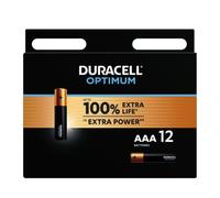 Duracell - batteria alcalina optimum 200 aaa lr03 12 unit