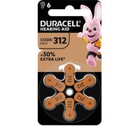 DURACELL EASY TAB 312 MARRONE BATTERIA PER APPARECCHIO ACUSTICO 6 PEZZI