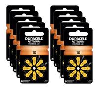 Duracell Batteria per apparecchi acustici taglia 10, 80 batterie