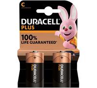 Duracell - batteria plus power alcalina c lr14 2 unit