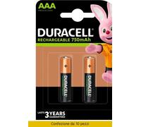 Duracell Batteria Ricaribile Mah 750 M / Stilo Bl.2 Hr3 Pezzi 10 DU70 DR32