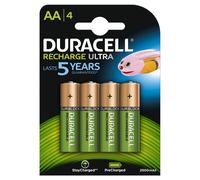 Duracell Batteria Ricaricabile 4xAA 2400mAh Multicolore