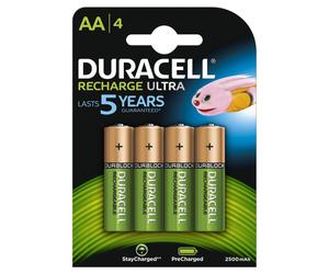 Duracell Batteria Ricaricabile 4xAA 2400mAh Multicolore