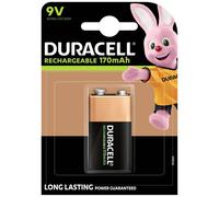 Duracell Batteria ricaricabile da 9 V NiMH 170 mAh 8.4 V 1 pz.