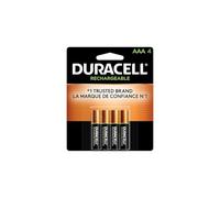 Duracell - Batterie AAA ricaricabili - Batteria tripla A a lunga durata, multiuso per la casa e il business - 4 pezzi