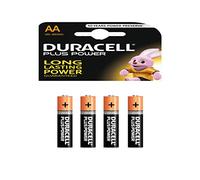 Duracell Batterie alcaline tipo AA Plus Power, confezione da 4