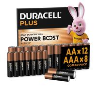 DURACELL Batterie Plus AA & AAA (Confezione combinata da 20) Con POWER BOOST