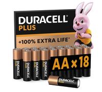 Duracell Batterie Plus AA (pacco da 18) Pile Alcaline 1.5V Fino al 100% di extra