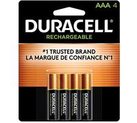 Duracell Batterie ricaricabili AAA, confezione da 4, tripla batteria A per una lunga durata, batteria precaricata multiuso per dispositivi domestici e aziendali