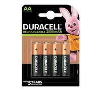 Duracell BATTERIE RICARICABILI STILO AA 2500MAH CONF. 4PZ