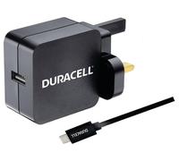 Duracell BUN0127A Caricabatterie per dispositivi mobili Smartphone, Tablet Nero AC Interno (Duracell USB Type-C Cable + USB Cha