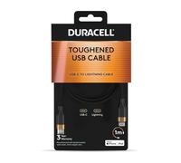 Duracell Cavo USB-C a Lightning, 1 m, 30 W, cavo di ricarica rapida per iPhone, iPad, AirPods e dispositivi Apple