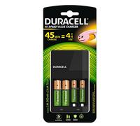 Duracell CEF14 - Caricatore interno nero (NiMH), AA/AAA, per interni, AA, AAA, nichel e metallo ibrido, colore: Nero