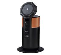 Duracell Centrale elettrica M100, leggera e compatta, ricarica wireless, hub di ricarica portatile e caricabatterie per laptop, telefoni, tablet, auricolari e smartwatch, dock di ricarica incluso