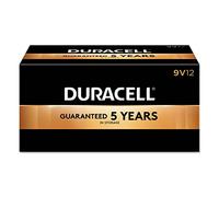 Duracell CopperTop - Batterie alcaline con tecnologia Duralock Power Preserve, 9 V, confezione da 12