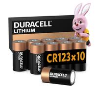 DURACELL CR123 (confezione da 10) al litio ad alta potenza da 3 V (CR123A /
