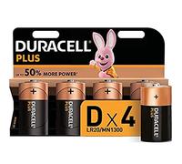 Duracell D Batterie, confezione da 4