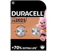 Duracell DL2025B2 Lithium 3V non-rechargeable battery - Non-Rechargeable Batteries (Lithium, Button/coin, 3 V, 2 pc(s), Grey, 22 mm)