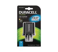 Duracell DRACUSB6-UK Caricabatterie per dispositivi mobili Smartphone, Tablet Nero AC Interno (Duracell Type-C & Type-A Mains C NEW